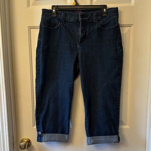 NYDJ Dark Indigo Cropped Jeans